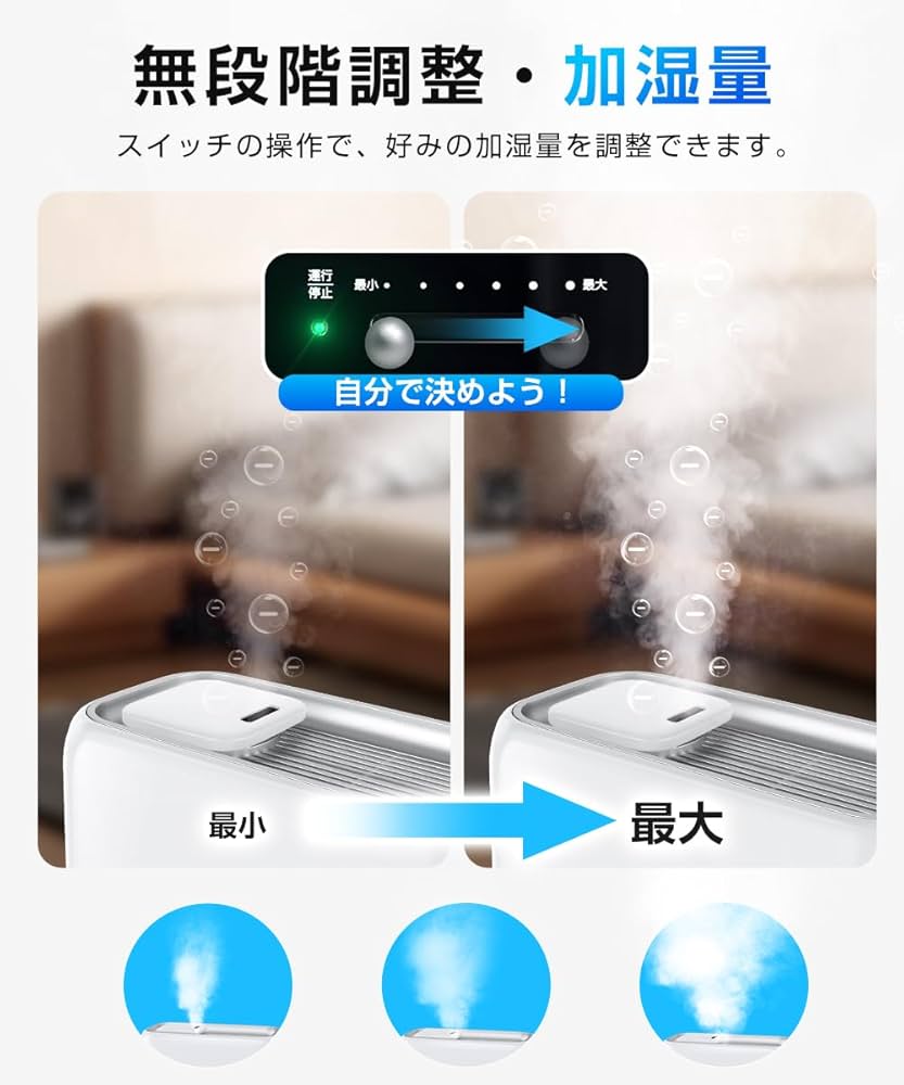 超音波加湿器 FY02 4ℓ 大容量 ホワイト 取扱説明書有り Amazon.co.jp: Zaida 加湿器 大容量 【4L大容量・省エネ】 超